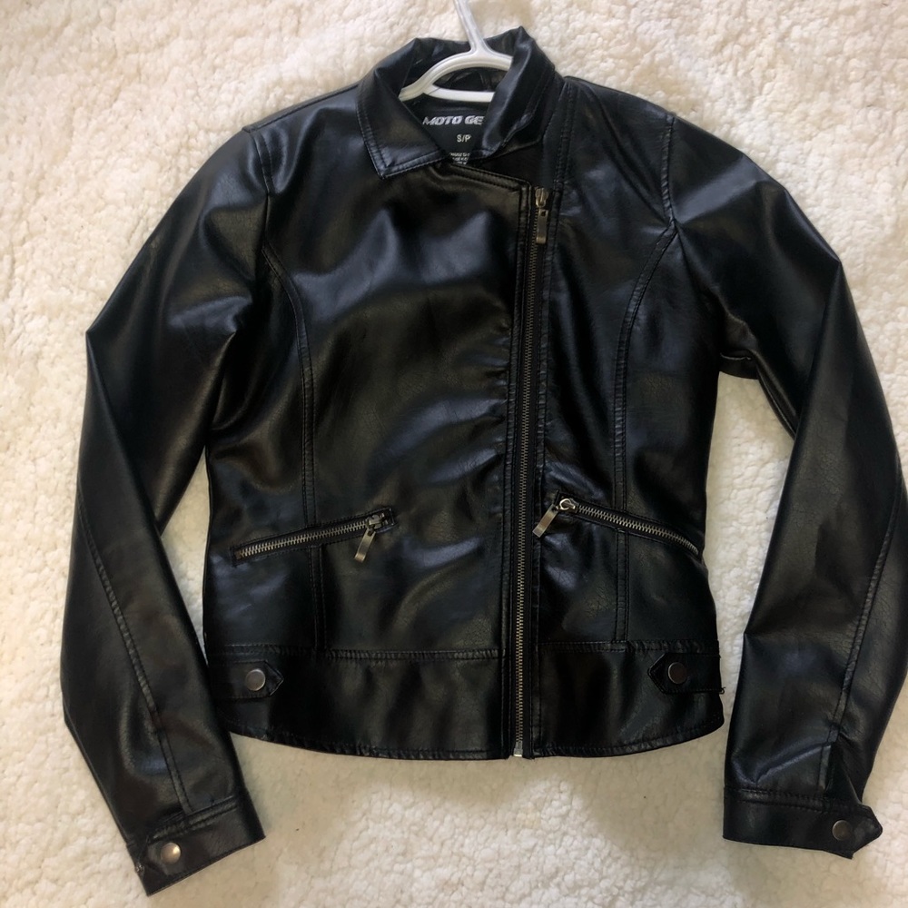 *Faux* leather jacket